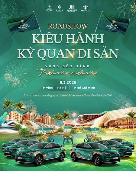 Rực rỡ Roadshow Vinhomes Green Paradise Cần Giờ: “Đánh Thức” kỳ quan di sản ngày 8/3