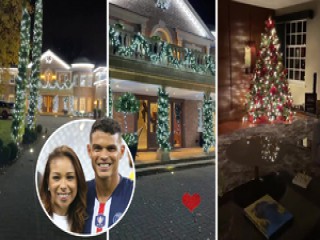 Vợ Thiago Silva trang trí nhà cửa đón Giáng sinh sớm