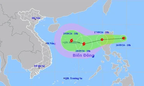 Xuất hiện áp thấp nhiệt đới giật cấp 9 gần Biển Đông