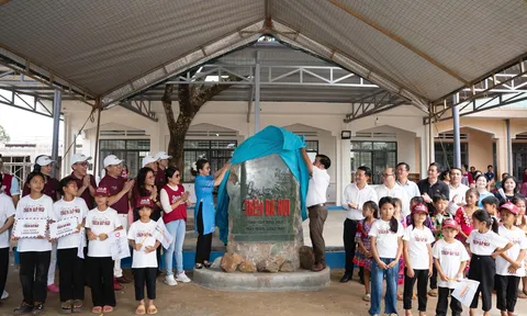 Caravan thư viện 2030 lần thứ 16 “gieo trên chữ đá núi” - Hành trình trao yêu thương đến Trường TH&THCS Vừ A Dính, Bản Ninh Hoà - Quảng Tân - Lâm Đồng