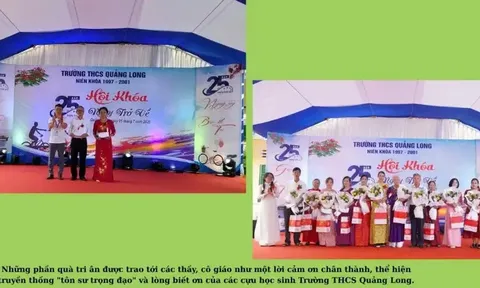 Thanh Hóa: Hội cựu học sinh niên khóa 1997–2001 Trường THCS Quảng Long: Hành trình trở về của yêu thương và lòng biết ơn