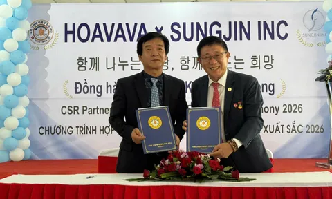 Sungjin I&C Vina ký kết hợp tác với Quỹ HOAVAVA, lan tỏa trách nhiệm xã hội