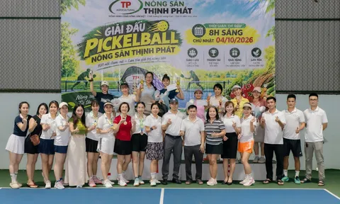 Giải Pickleball Thịnh Phát Company : Gắn kết tập thể, cùng nhau phát triển vững mạnh